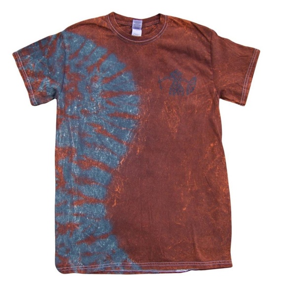 Brown & Gray Cascade TIE DYE T-Shirt - Picture 5 of 9